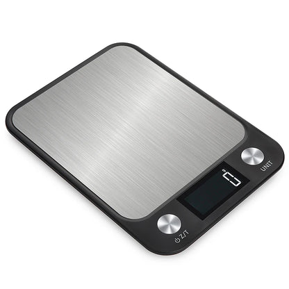 Digital Kitchen Scale - 15kg Stainless Steel Food Weighing Scale with LED Display - ZOOMNSTORE