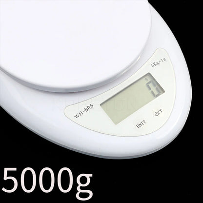 Digital Kitchen Scale - 5kg Portable Food Weight Balance with LED Display - ZOOMNSTORE