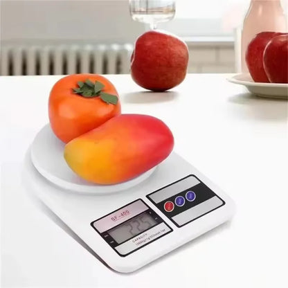 Digital Kitchen Scale 22lb/10kg Capacity, Stainless Steel Food Scale with oz/g Units | Replaceable Battery Power | - ZOOMNSTORE