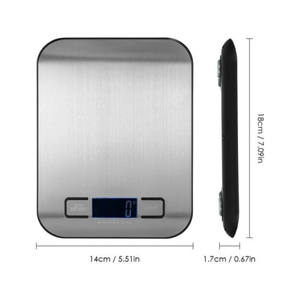 Digital Kitchen Scale - Portable Weighing Scale with LCD Display & USB Charging - ZOOMNSTORE