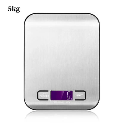 Digital Kitchen Scale - Portable Weighing Scale with LCD Display & USB Charging - ZOOMNSTORE