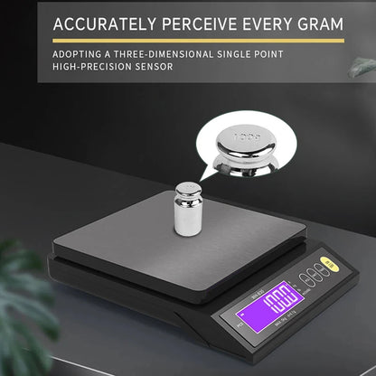 Digital Kitchen Scale – Waterproof Stainless Steel Precision Food Scale With LCD Display - ZOOMNSTORE