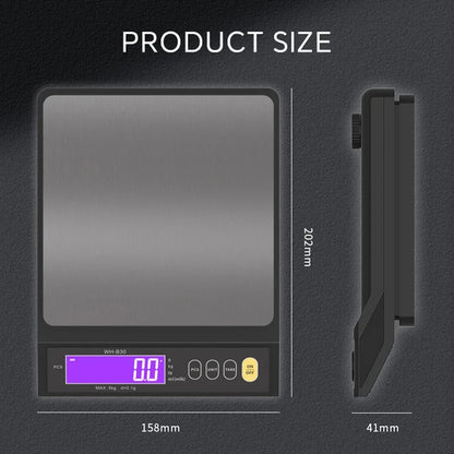 Digital Kitchen Scale – Waterproof Stainless Steel Precision Food Scale With LCD Display - ZOOMNSTORE