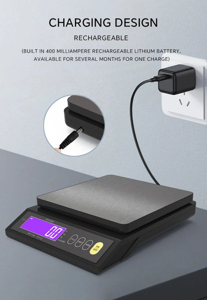 Digital Kitchen Scale – Waterproof Stainless Steel Precision Food Scale With LCD Display - ZOOMNSTORE