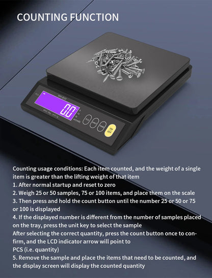 Digital Kitchen Scale – Waterproof Stainless Steel Precision Food Scale With LCD Display - ZOOMNSTORE