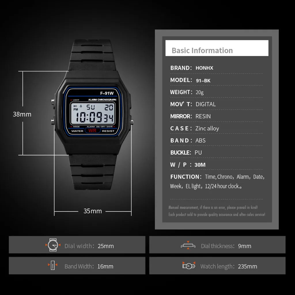 Digital Military Sport Watch - Men's Analog LED Silicone Strap Timepiece - ZOOMNSTORE