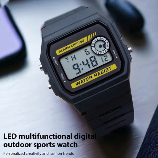 Digital Sport Watch – Waterproof LED Multi-Function PU Strap Alarm Clock - ZOOMNSTORE