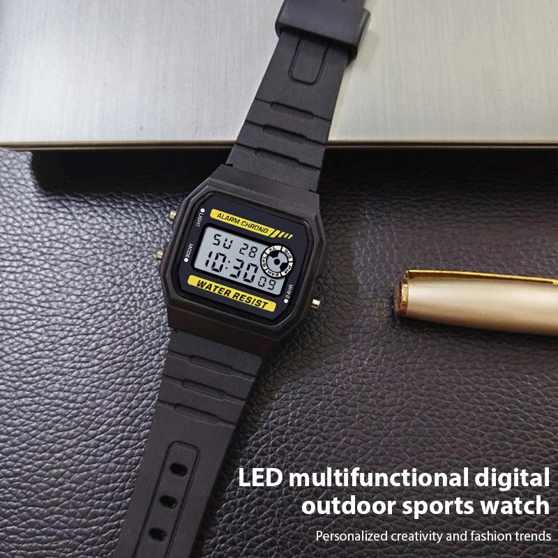 Digital Sport Watch – Waterproof LED Multi-Function PU Strap Alarm Clock - ZOOMNSTORE