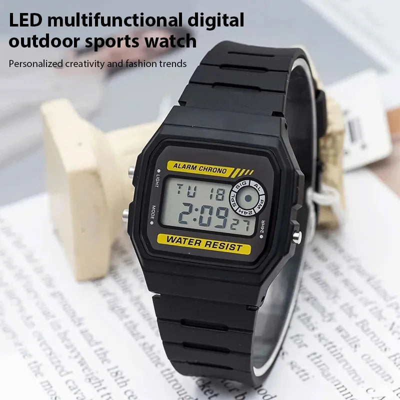 Digital Sport Watch – Waterproof LED Multi-Function PU Strap Alarm Clock - ZOOMNSTORE
