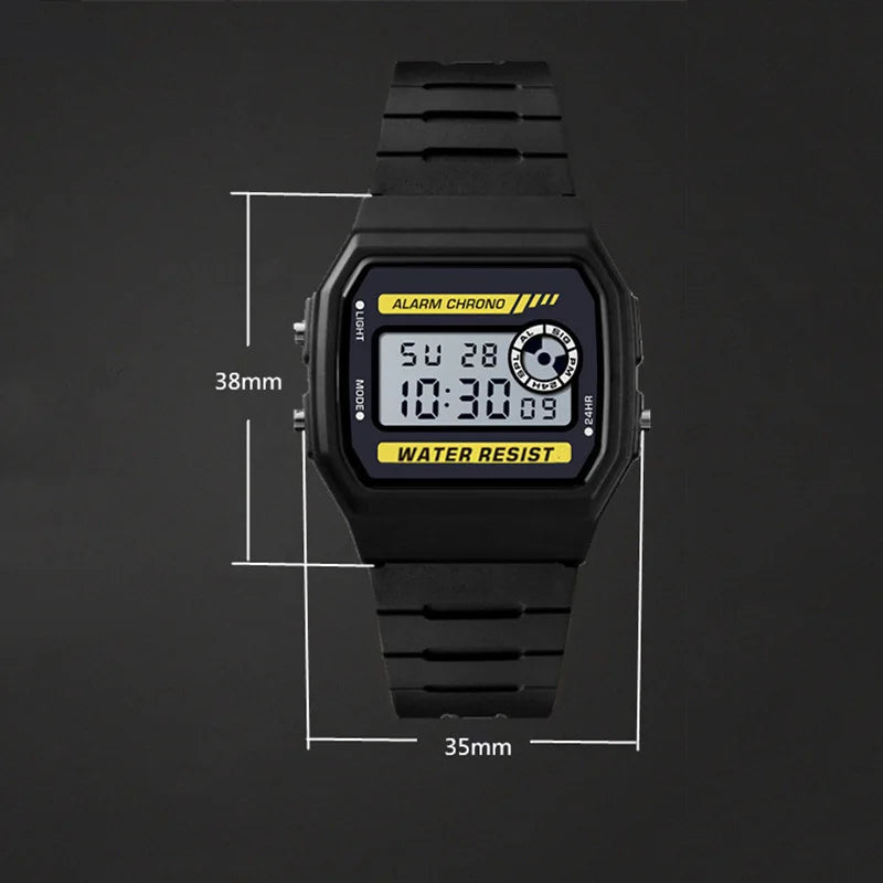 Digital Sport Watch – Waterproof LED Multi-Function PU Strap Alarm Clock - ZOOMNSTORE