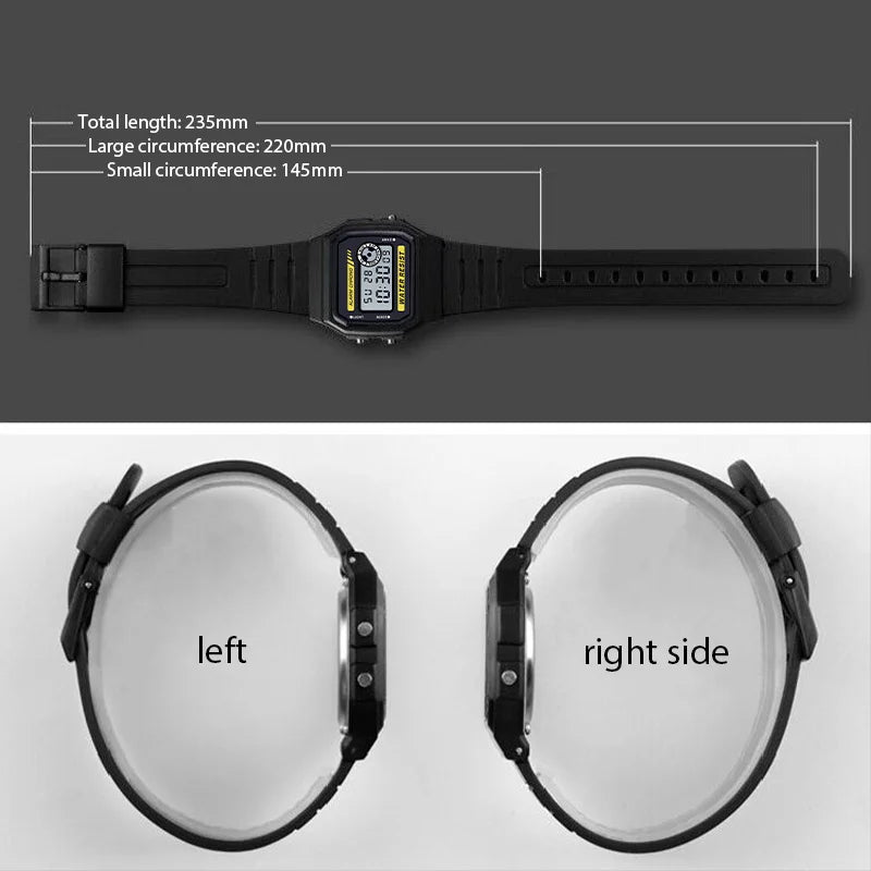 Digital Sport Watch – Waterproof LED Multi-Function PU Strap Alarm Clock - ZOOMNSTORE