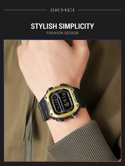 Digital Sport Watch - Waterproof Wristwatch With Countdown Timer & Alarm Function - ZOOMNSTORE