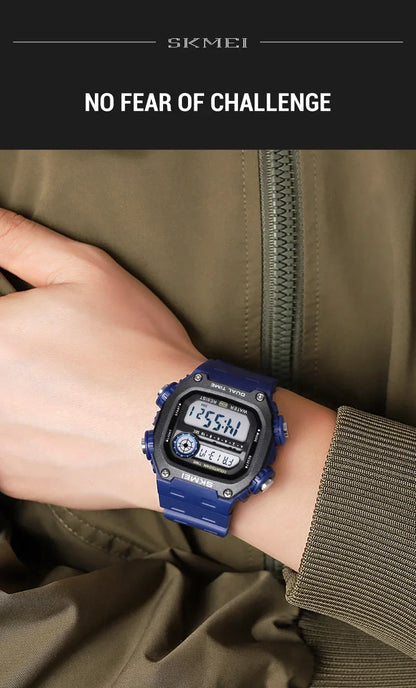 Digital Sport Watch - Waterproof Wristwatch With Countdown Timer & Alarm Function - ZOOMNSTORE