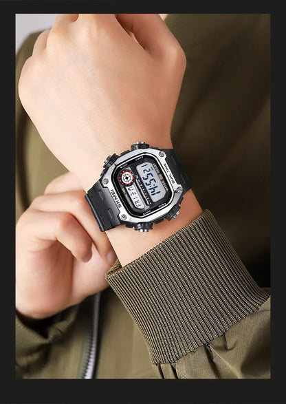 Digital Sport Watch - Waterproof Wristwatch With Countdown Timer & Alarm Function - ZOOMNSTORE