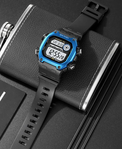 Digital Sport Watch - Waterproof Wristwatch With Countdown Timer & Alarm Function - ZOOMNSTORE