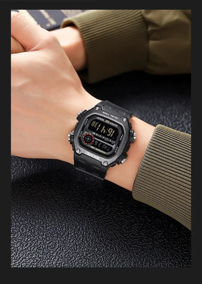 Digital Sport Watch - Waterproof Wristwatch With Countdown Timer & Alarm Function - ZOOMNSTORE