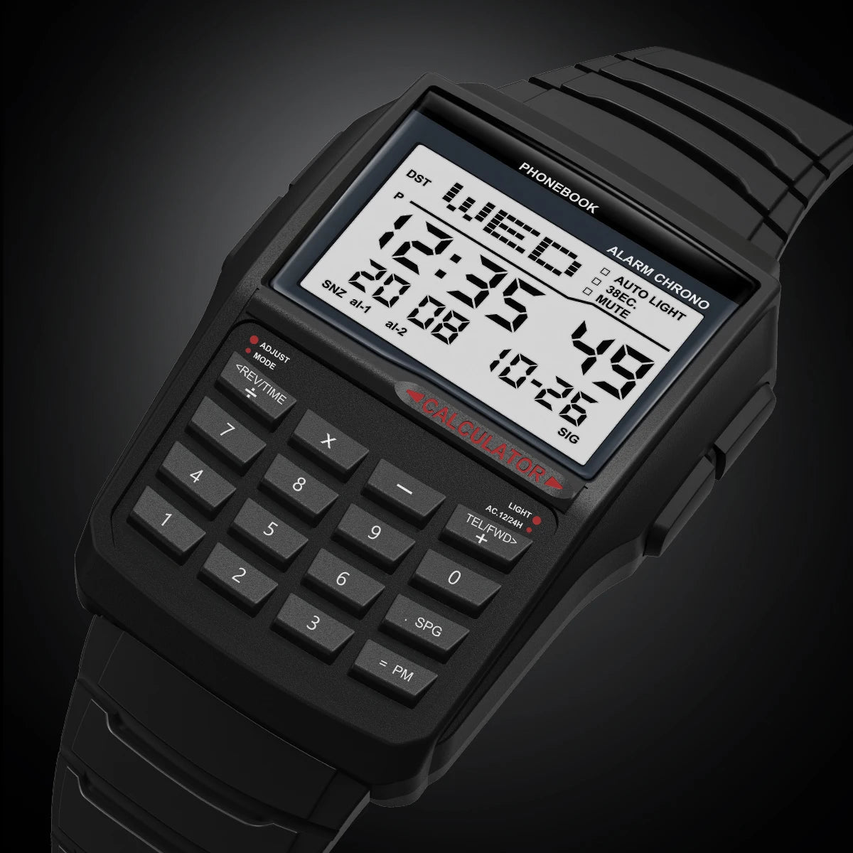 Digital Sports Watch - Men's Luxury Multifunction Calculator LED Electronic Waterproof - ZOOMNSTORE