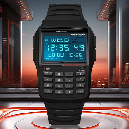 Digital Sports Watch - Men's Luxury Multifunction Calculator LED Electronic Waterproof - ZOOMNSTORE