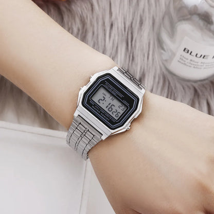 Digital Sports Watch – Vintage LED Display Military Wristwatch With Alarm - ZOOMNSTORE