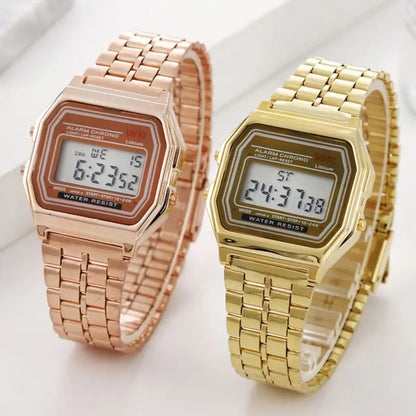 Digital Sports Watch – Vintage LED Display Military Wristwatch With Alarm - ZOOMNSTORE