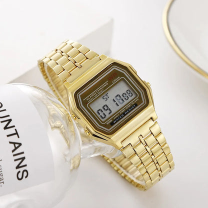 Digital Sports Watch – Vintage LED Display Military Wristwatch With Alarm - ZOOMNSTORE
