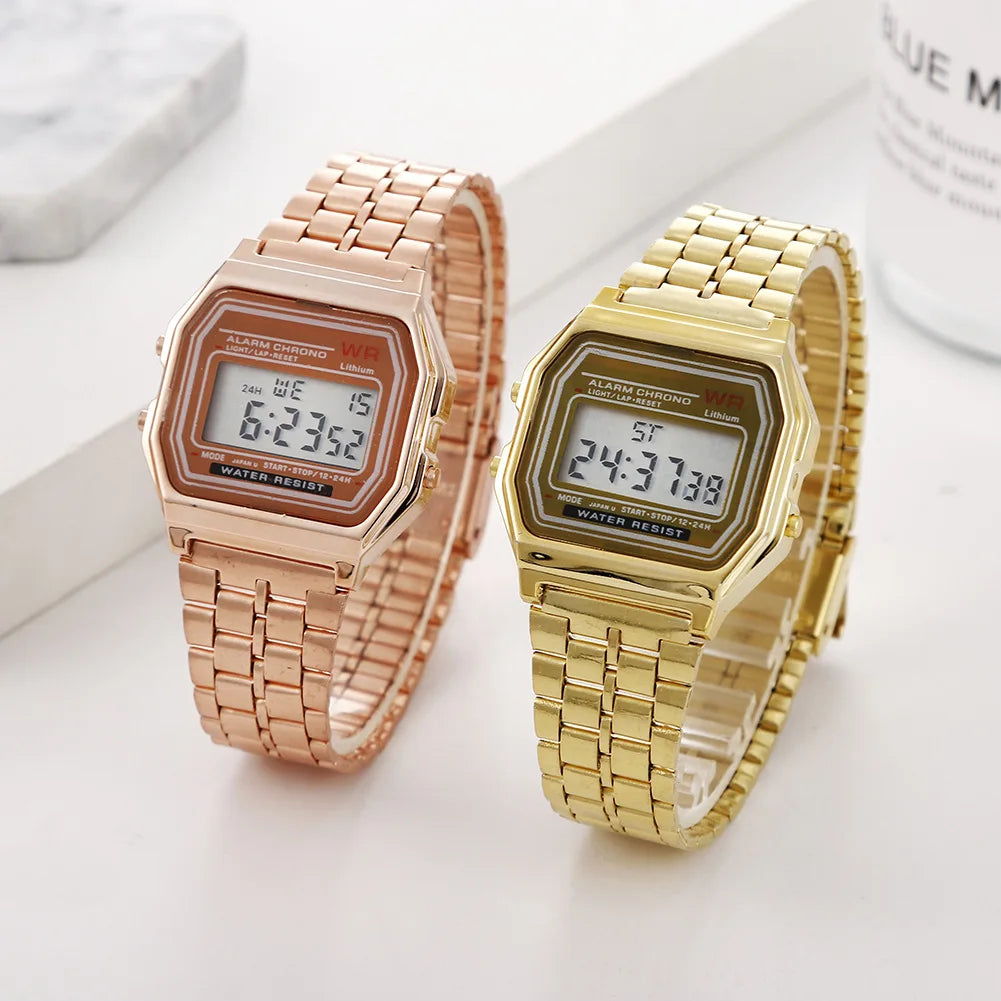 Digital Sports Watch – Vintage LED Display Military Wristwatch With Alarm - ZOOMNSTORE