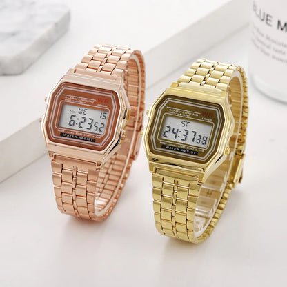 Digital Sports Watch – Vintage LED Display Military Wristwatch With Alarm - ZOOMNSTORE