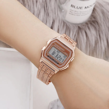 Digital Sports Watch – Vintage LED Display Military Wristwatch With Alarm - ZOOMNSTORE