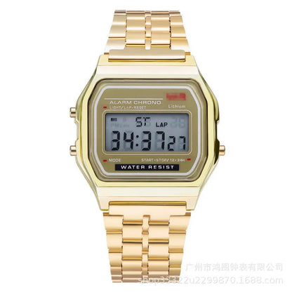 Digital Sports Watch – Vintage LED Display Military Wristwatch With Alarm - ZOOMNSTORE