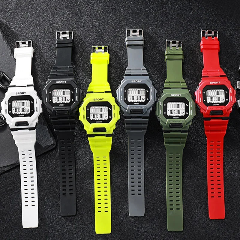 Digital Sports Watch - Waterproof Military LED Display Outdoor Fitness Wristwatch - ZOOMNSTORE