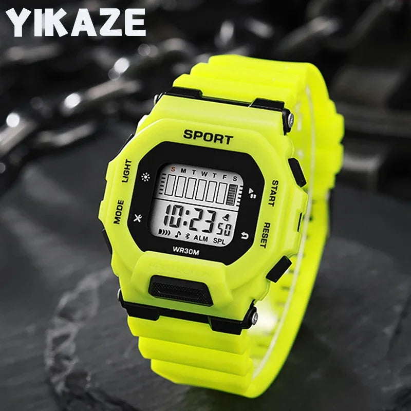 Digital Sports Watch - Waterproof Military LED Display Outdoor Fitness Wristwatch - ZOOMNSTORE