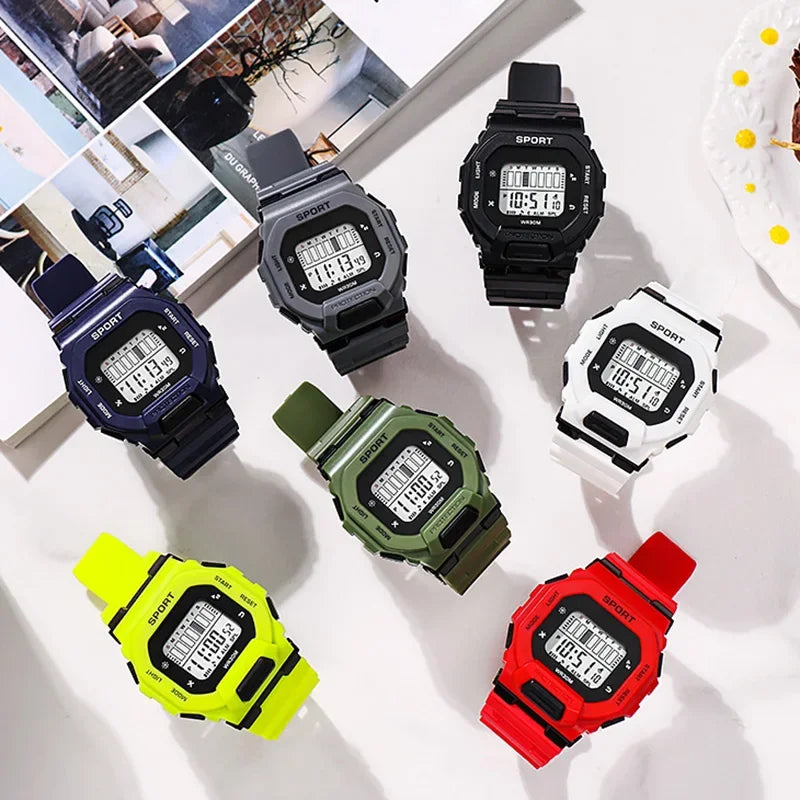Digital Sports Watch - Waterproof Military LED Display Outdoor Fitness Wristwatch - ZOOMNSTORE