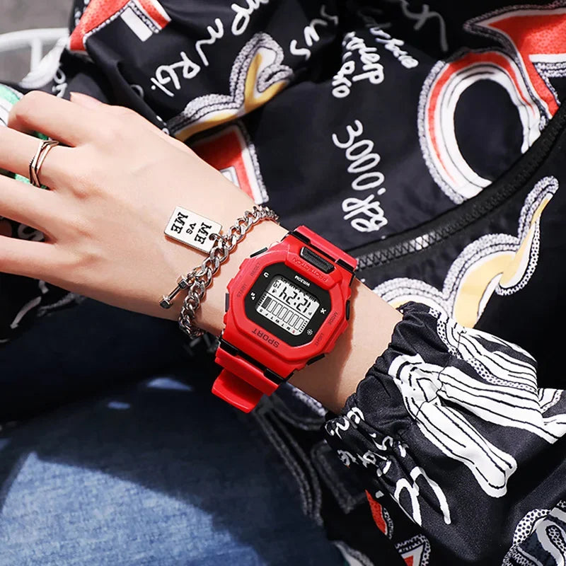 Digital Sports Watch - Waterproof Military LED Display Outdoor Fitness Wristwatch - ZOOMNSTORE