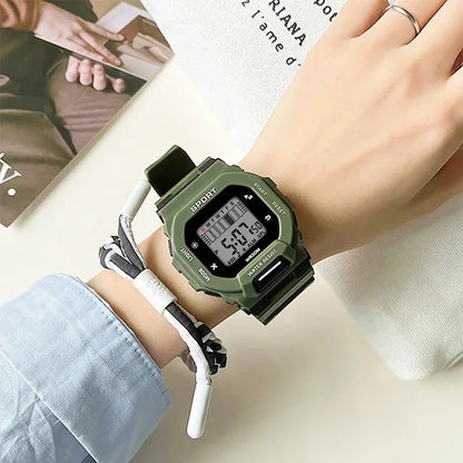 Digital Sports Watch - Waterproof Military LED Display Outdoor Fitness Wristwatch - ZOOMNSTORE