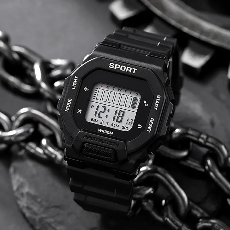 Digital Sports Watch - Waterproof Military LED Display Outdoor Fitness Wristwatch - ZOOMNSTORE