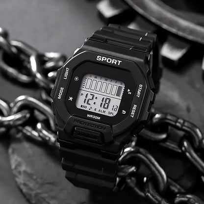 Digital Sports Watch - Waterproof Military LED Display Outdoor Fitness Wristwatch - ZOOMNSTORE
