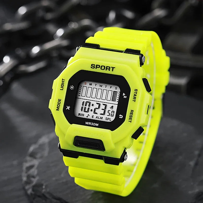 Digital Sports Watch - Waterproof Military LED Display Outdoor Fitness Wristwatch - ZOOMNSTORE