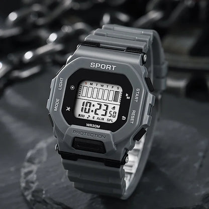 Digital Sports Watch - Waterproof Military LED Display Outdoor Fitness Wristwatch - ZOOMNSTORE