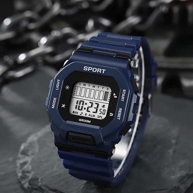 Digital Sports Watch - Waterproof Military LED Display Outdoor Fitness Wristwatch - ZOOMNSTORE