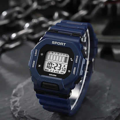 Digital Sports Watch - Waterproof Military LED Display Outdoor Fitness Wristwatch - ZOOMNSTORE