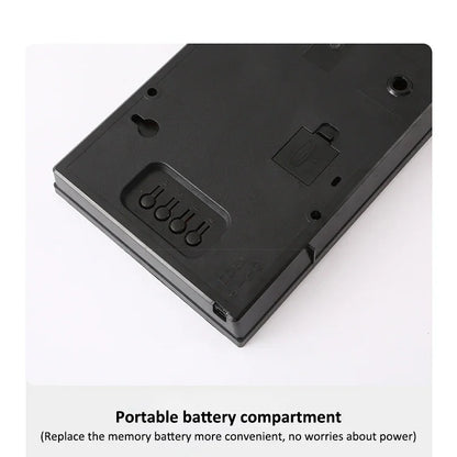 Large Digital Wall Clock with Alarm Temperature  Date Display - 14 LED Plug-In Clock - ZOOMNSTORE