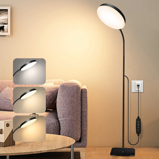 Dimmable LED Floor Lamp - Flexible Gooseneck Reading Light for Indoor Use - ZOOMNSTORE
