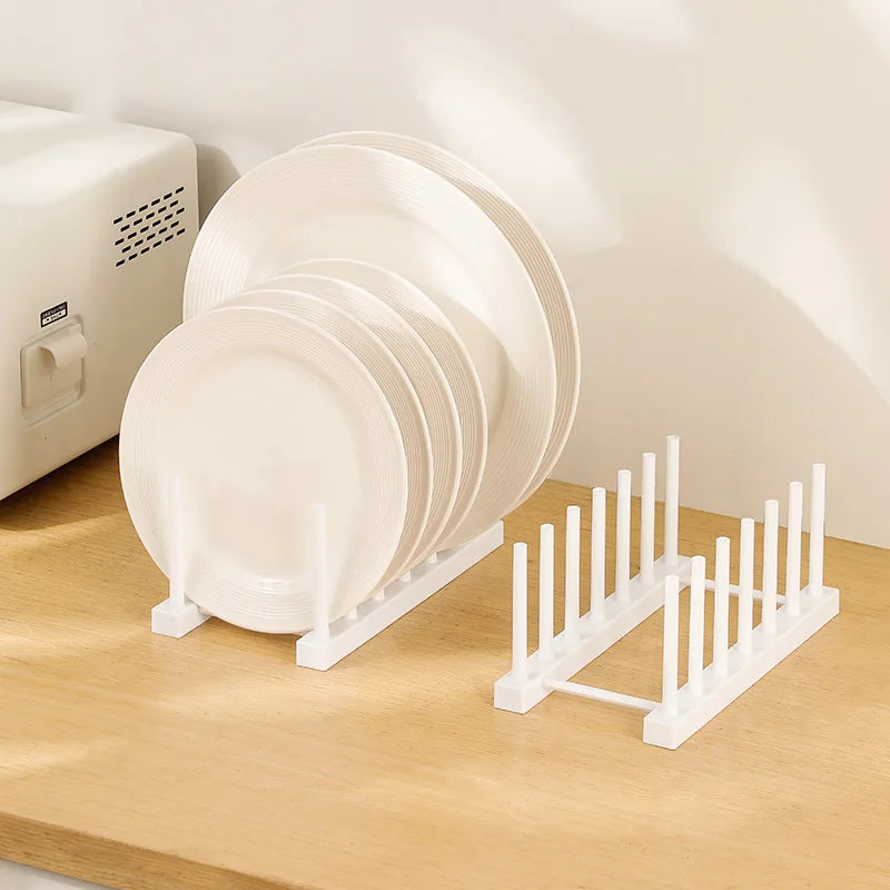Dish Drying Rack - Kitchen Sink Rack with Plastic Plate & Cup Holder Organizer - ZOOMNSTORE