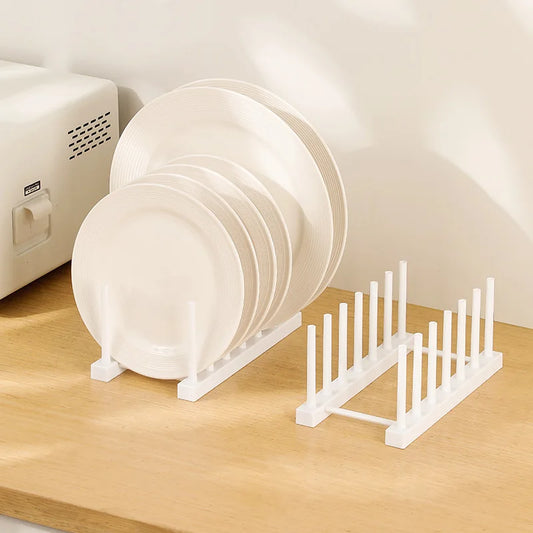 Dish Drying Rack - Kitchen Sink Rack with Plastic Plate & Cup Holder Organizer - ZOOMNSTORE