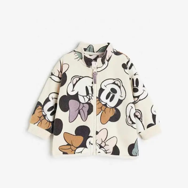 Minnie Mouse Baby Girls Jacket - Cartoon Disney Autumn Outerwear - ZOOMNSTORE