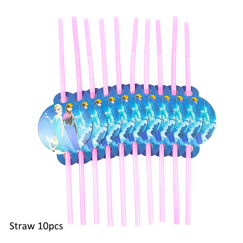 Disney Frozen Birthday Party Supplies - Snow Queen Cutlery Plates  Cups - ZOOMNSTORE