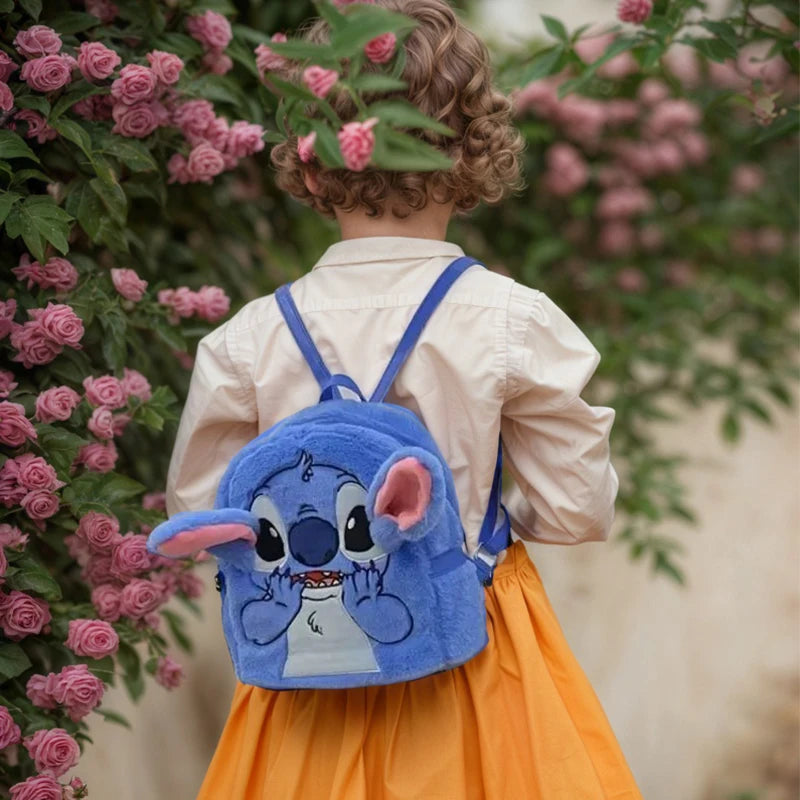 Disney Stitch Plush Backpack - Cute Cartoon Bag for Kids - ZOOMNSTORE