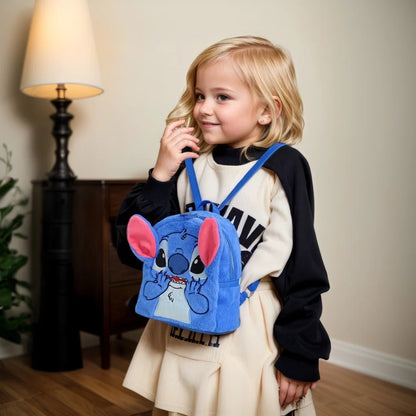 Disney Stitch Plush Backpack - Cute Cartoon Bag for Kids - ZOOMNSTORE