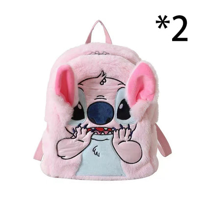 Disney Stitch Plush Backpack - Cute Cartoon Bag for Kids - ZOOMNSTORE
