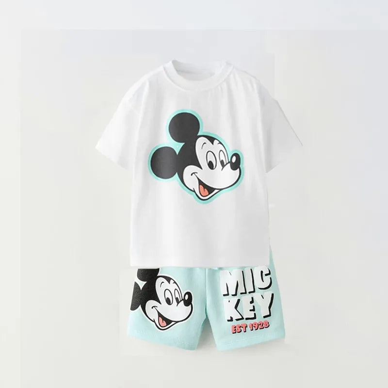 Disney Summer Clothing Set for Kids - Short Sleeve T-Shirt and Sport Outfit - ZOOMNSTORE